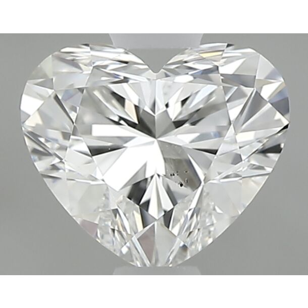 0.66 Carat Diamant Naturel de taille Coeur, Couleur G, Pureté SI1