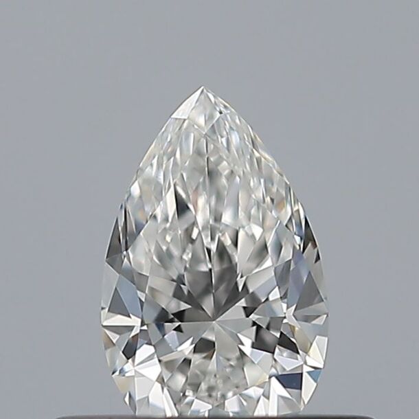 0.3 Carat Diamond, Pear Cut, Color E, Clarity VVS2