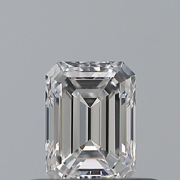 0.36 Carat Diamant de taille émeraude, Couleur D, Pureté VVS1
