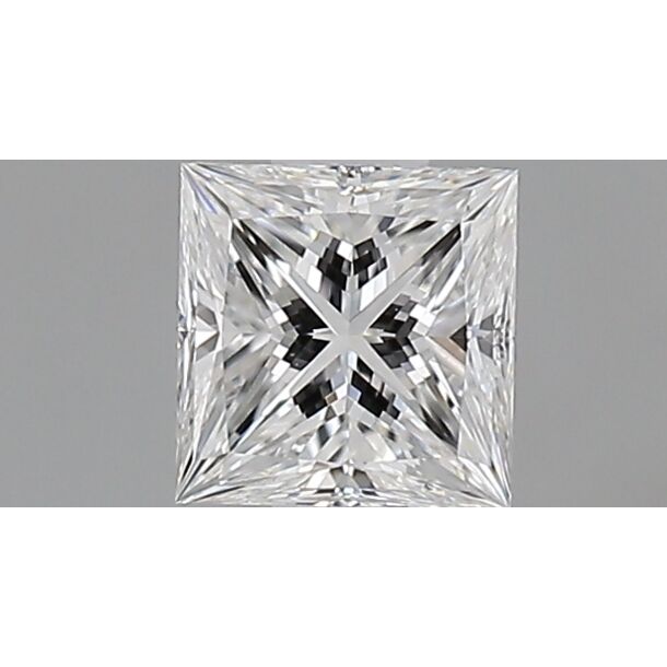 0.5 Carat Natural Diamond, Princess Cut, Color E, Clarity VS1 0.5 Carat Natural Diamond, Princess Cut, Color E, Clarity VS1
