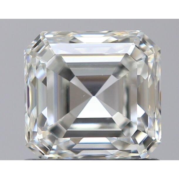 1 Carat Natural Diamond, Asscher Cut, Color I, Clarity VS2