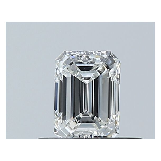 0.4 Carat Natural Diamond, Emerald Cut, Color F, Clarity VVS2