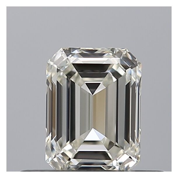 0.51 Karat Natürlicher Diamant Im Smaragdschliff, Farbe H, Reinheit VVS1