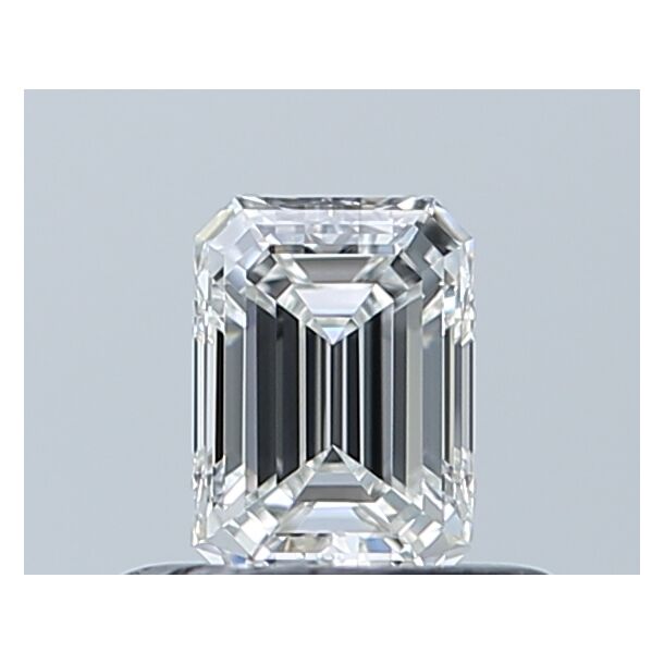 0.4 Carat Diamond, Emerald Cut, Color F, Clarity VVS2