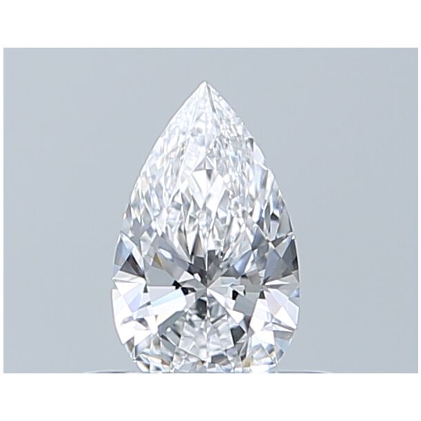 0.34 Karaat Natuurlijke Diamant met een Peer vorm, Kleur D, Zuiverheid IF