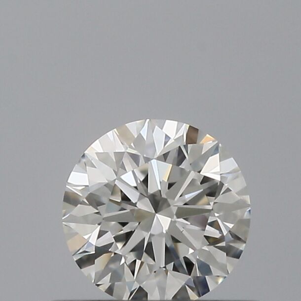 0.41 Carat Diamant Naturel de taille Brillant, Couleur F, Pureté VVS2