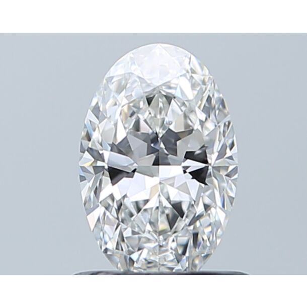 0.7 Carat Diamant Naturel de taille Oval, Couleur F, Pureté VS2