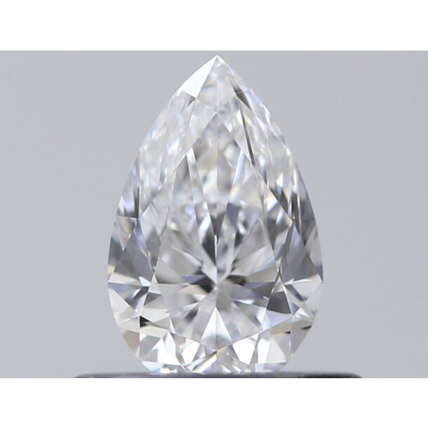 0.4 Carat Diamant Naturel de taille Poire, Couleur D, Pureté VS1