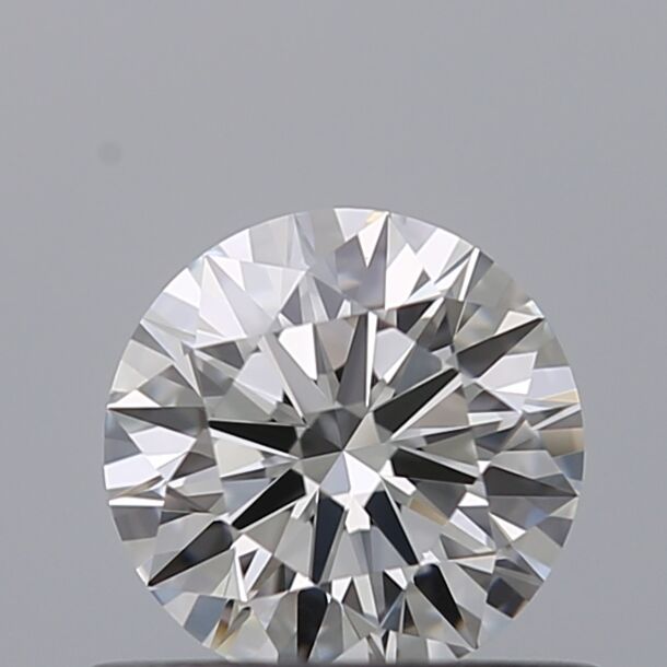 0.53 Carat Natural Diamond, Round Cut, Color E, Clarity VVS1 0.53 Carat Natural Diamond, Round Cut, Color E, Clarity VVS1