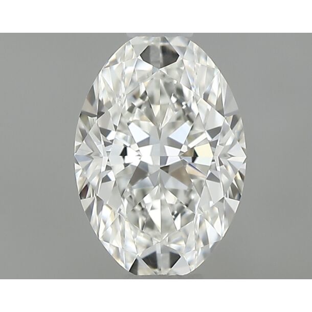 0.42 Carat Diamant Naturel de taille Oval, Couleur H, Pureté IF
