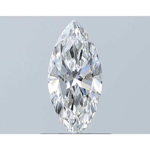 0.5 Carat Diamant Naturel de taille Marquise, Couleur F, Pureté IF