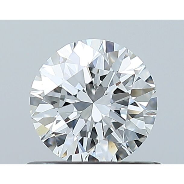 0.59 Karat Natürlicher Diamant Im Brillantschliff, Farbe F, Reinheit VS2