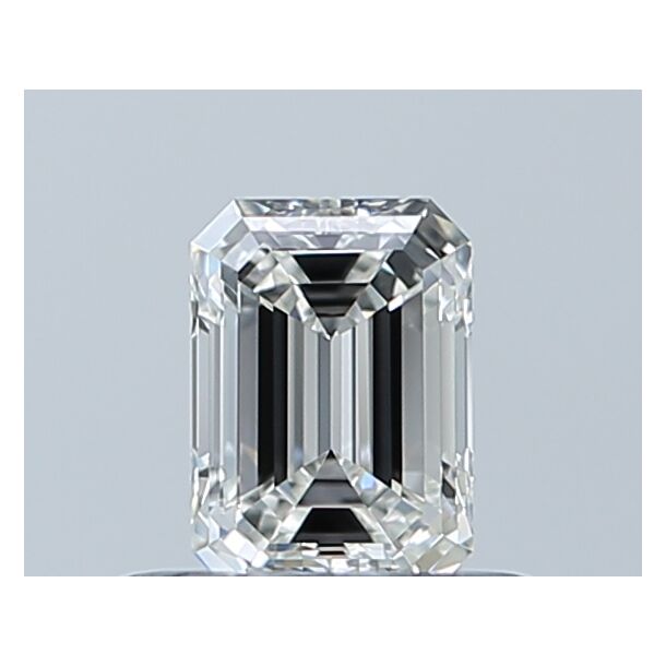 0.41 Carat Natural Diamond, Emerald Cut, Color G, Clarity IF