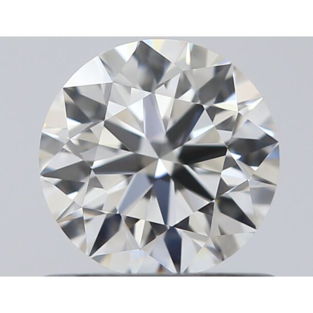 0.65 Carat Diamant Naturel de taille Brillant, Couleur H, Pureté FL