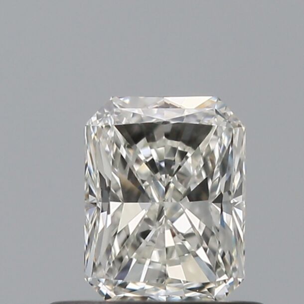 0.5 Carat Natural Diamond, Radiant Cut, Color G, Clarity VVS2