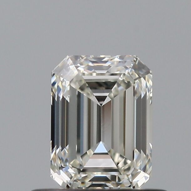 0.58 Carat Natural Diamond, Emerald Cut, Color G, Clarity VVS2 0.58 Carat Natural Diamond, Emerald Cut, Color G, Clarity VVS2