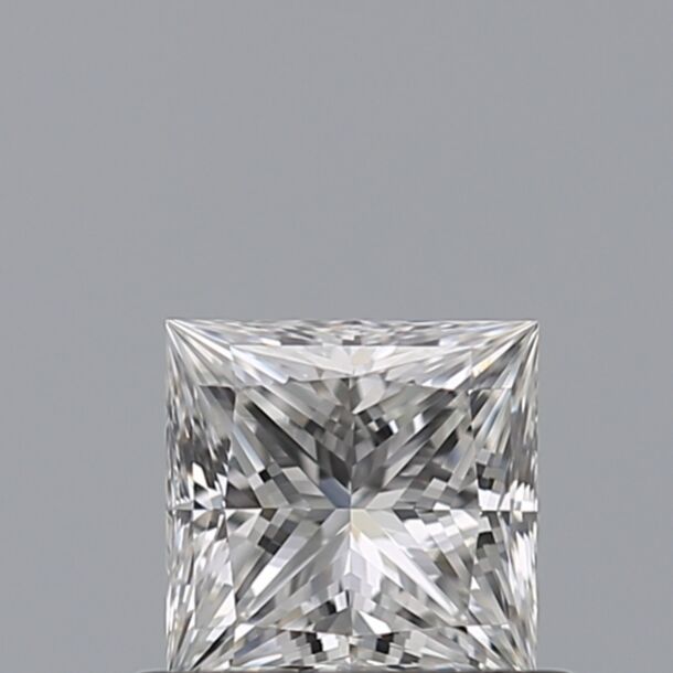 0.51 Karaat Natuurlijke Diamant met een Prinses vorm, Kleur F, Zuiverheid VVS2 0.51 Karaat Natuurlijke Diamant met een Prinses vorm, Kleur F, Zuiverheid VVS2
