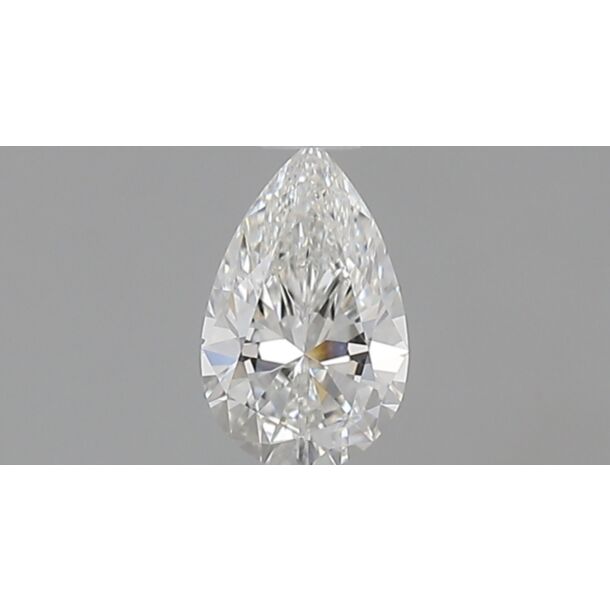 0.39 Karat Natürlicher Diamant Im Tropfenschliff, Farbe F, Reinheit IF