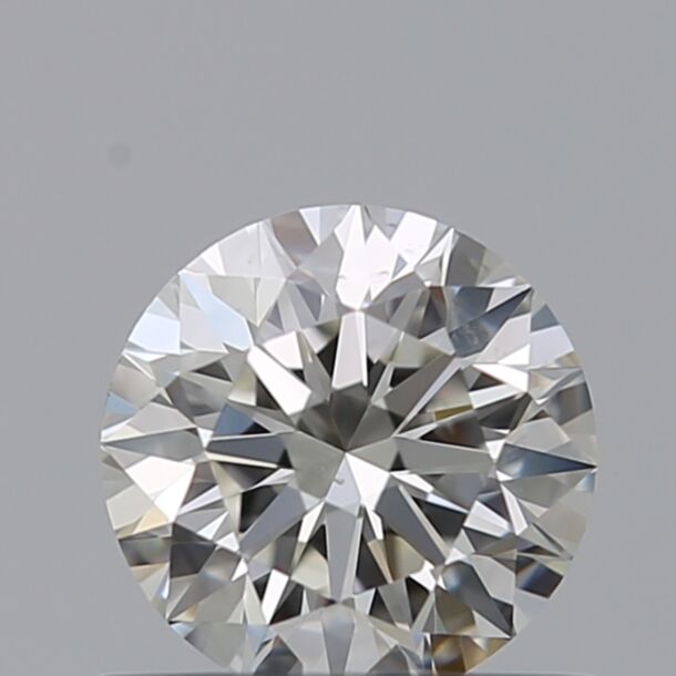 0.57 Carat Diamant Naturel de taille Brillant, Couleur H, Pureté VS1