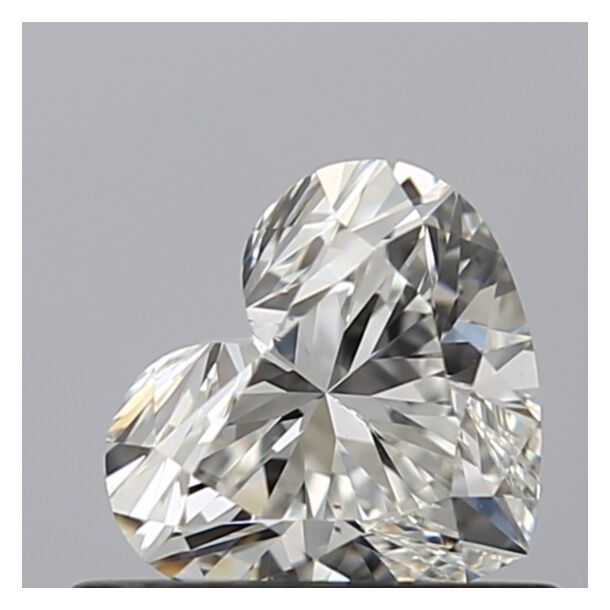 0.58 Carat Diamant Naturel de taille Coeur, Couleur H, Pureté VS2