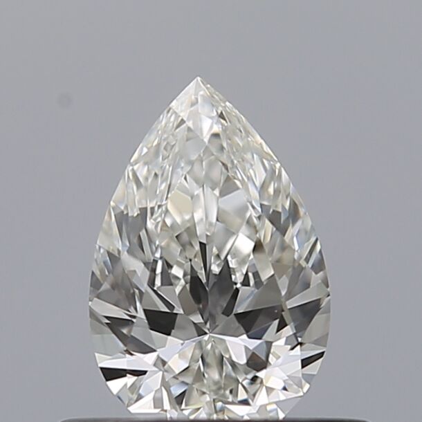 0.38 Carat Diamant Naturel de taille Poire, Couleur G, Pureté VVS2