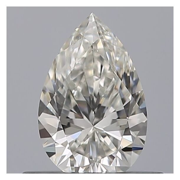 0.41 Carat Diamant Naturel de taille Poire, Couleur H, Pureté VVS1