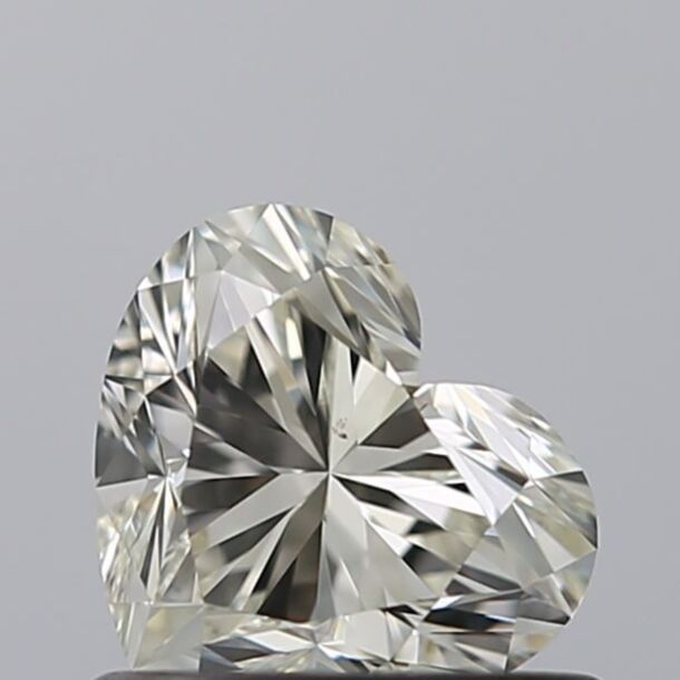 0.61 Carat Diamant Naturel de taille Coeur, Couleur I, Pureté VS2