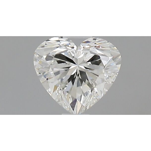 0.71 Carat Diamant Naturel de taille Coeur, Couleur G, Pureté VVS1