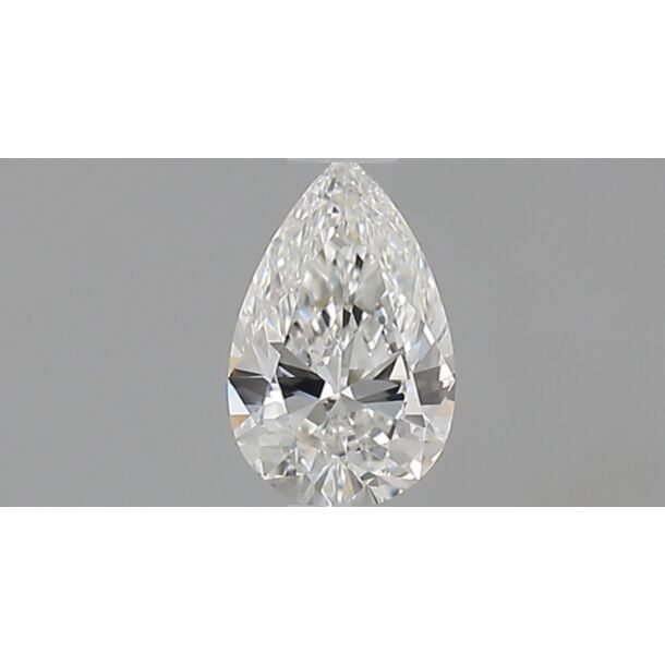 0.41 Carat Natural Diamond, Pear Cut, Color G, Clarity VVS1
