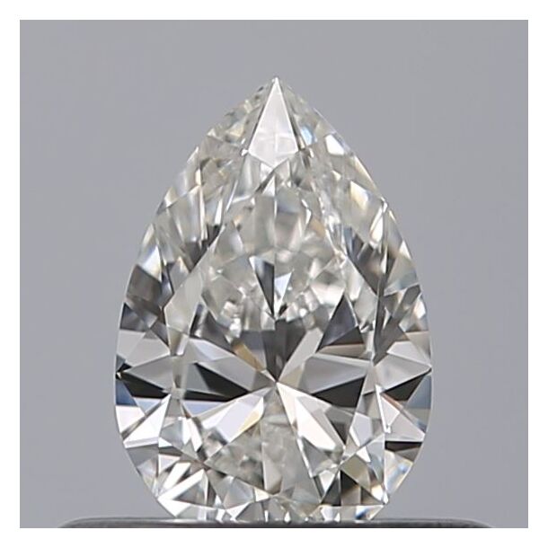 0.35 Carat Diamant Naturel de taille Poire, Couleur F, Pureté VS1