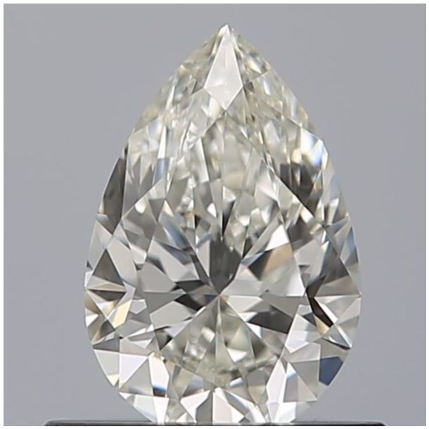 0.5 Carat Natural Diamond, Pear Cut, Color G, Clarity VVS1