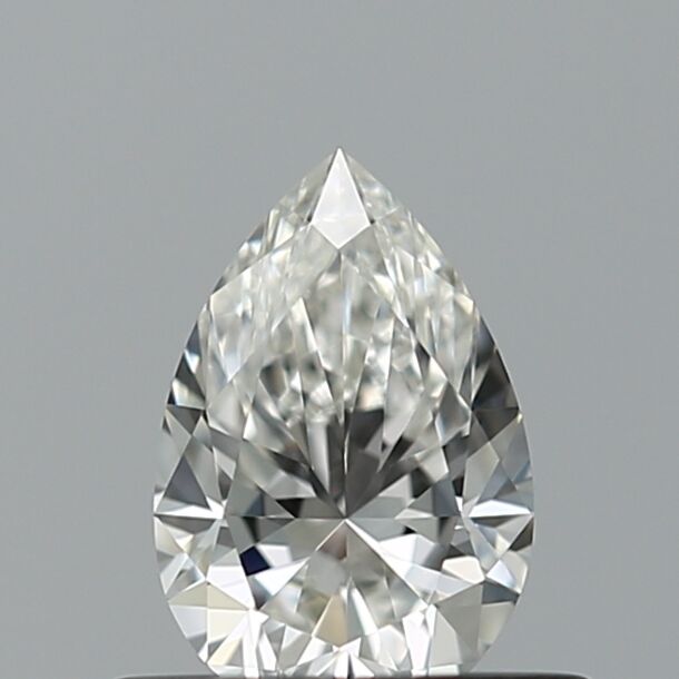 0.41 Carat Diamant Naturel de taille Poire, Couleur G, Pureté VVS2