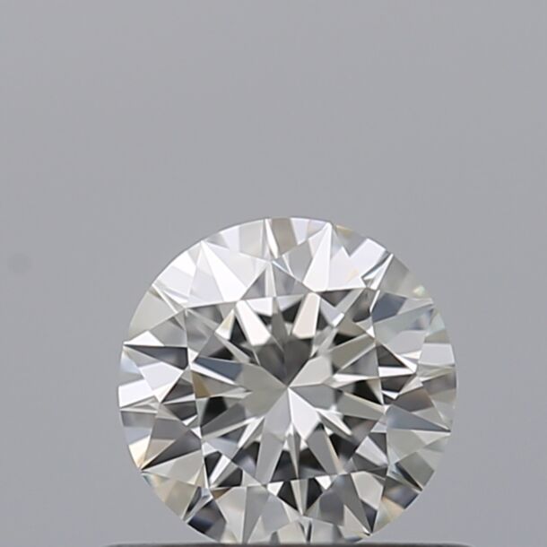 0.42 Carat Natural Diamond, Round Cut, Color G, Clarity IF