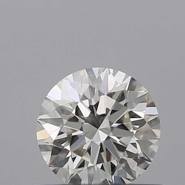 0.5 Carat Natural Diamond, Round Cut, Color G, Clarity VVS2
