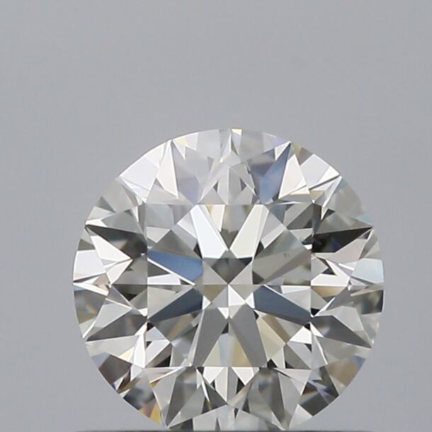 0.6 Carat Natural Diamond, Round Cut, Color I, Clarity VS2