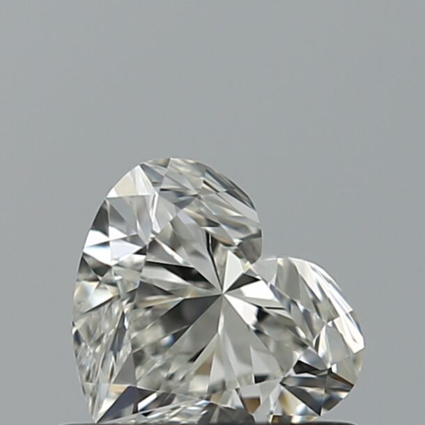 0.52 Carat Diamant Naturel de taille Coeur, Couleur H, Pureté VVS1