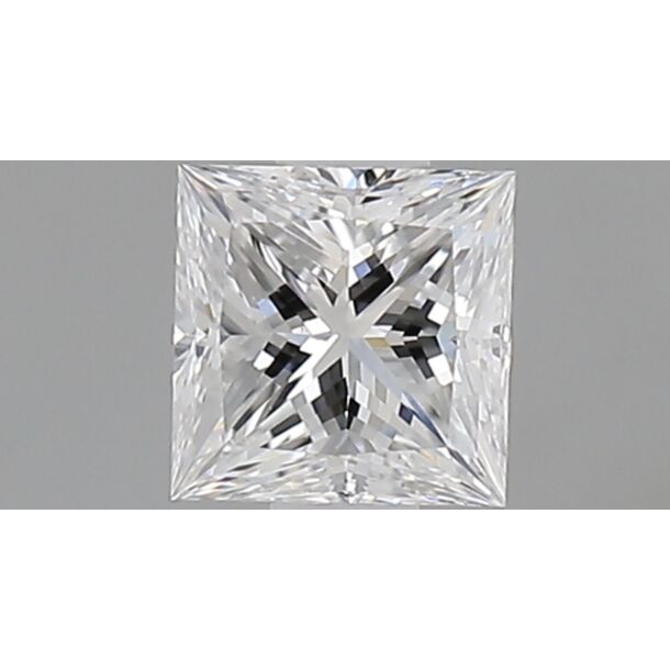 0.49 Carat Natural Diamond, Princess Cut, Color D, Clarity VS2