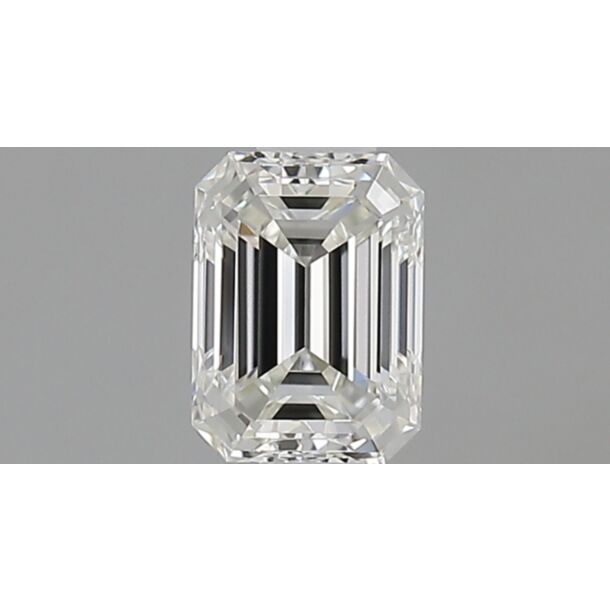 0.5 Carat Natural Diamond, Emerald Cut, Color G, Clarity VVS1