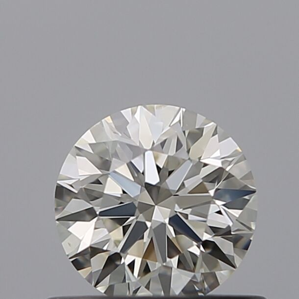 0.5 Carat Natural Diamond, Round Cut, Color I, Clarity VS2