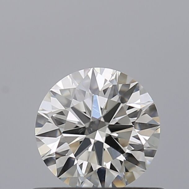 0.52 Carat Natural Diamond, Round Cut, Color F, Clarity VS2 0.52 Carat Natural Diamond, Round Cut, Color F, Clarity VS2