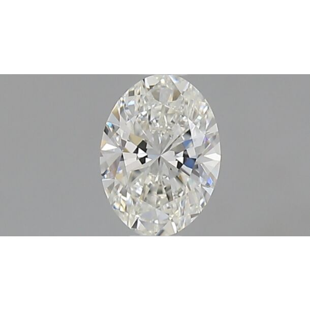 0.5 Carat Natural Diamond, Oval Cut, Color G, Clarity IF