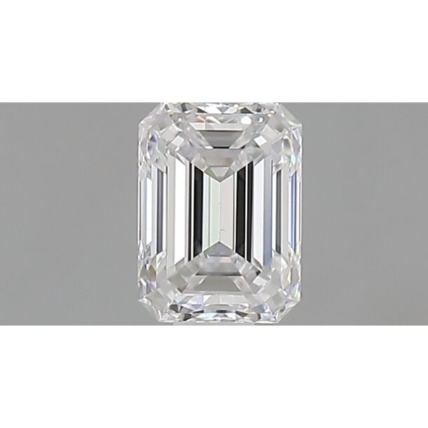 0.5 Carat Diamant Naturel de taille émeraude, Couleur D, Pureté VS2