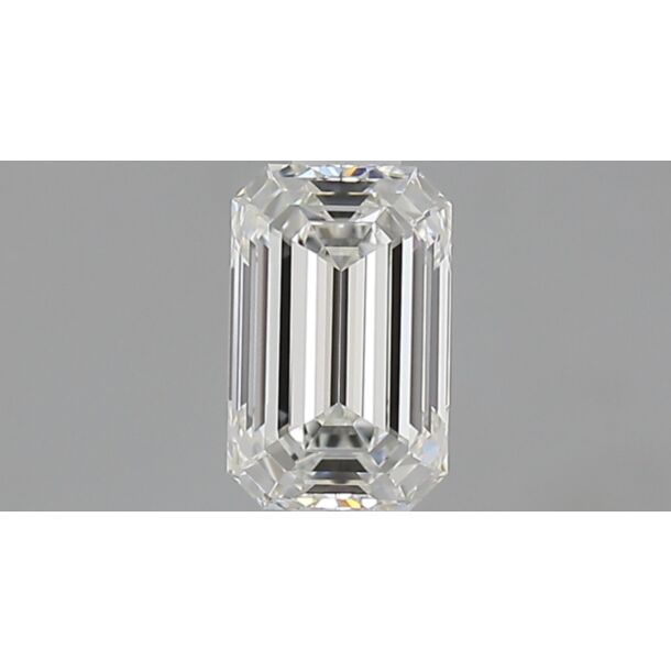 0.71 Carat Natural Diamond, Emerald Cut, Color I, Clarity VVS1