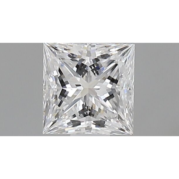 0.52 Carat Natural Diamond, Princess Cut, Color D, Clarity VS1 0.52 Carat Natural Diamond, Princess Cut, Color D, Clarity VS1