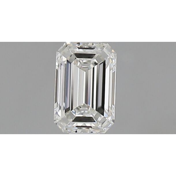 0.52 Carat Diamant Naturel de taille émeraude, Couleur H, Pureté IF 0.52 Carat Diamant Naturel de taille émeraude, Couleur H, Pureté IF