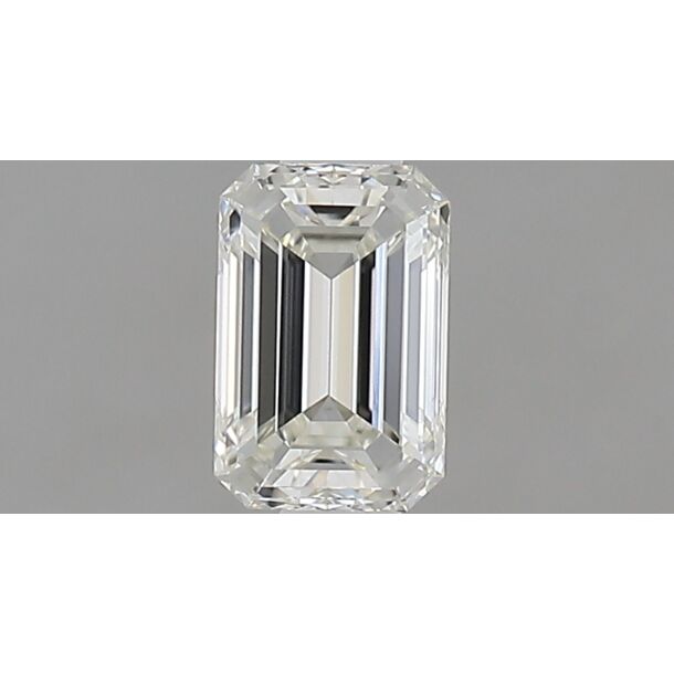 0.5 Karat Natürlicher Diamant Im Smaragdschliff, Farbe H, Reinheit VVS1