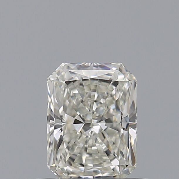 0.5 Carat Natural Diamond, Radiant Cut, Color G, Clarity VVS1