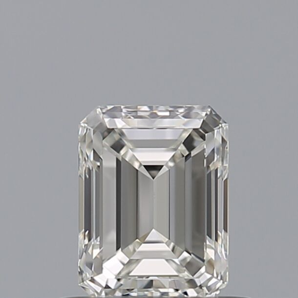 0.56 Karaat Natuurlijke Diamant met een Smaragd vorm, Kleur F, Zuiverheid VVS2