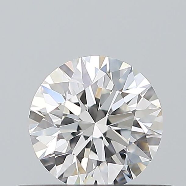 0.37 Carat Natural Diamond, Round Cut, Color E, Clarity VVS1