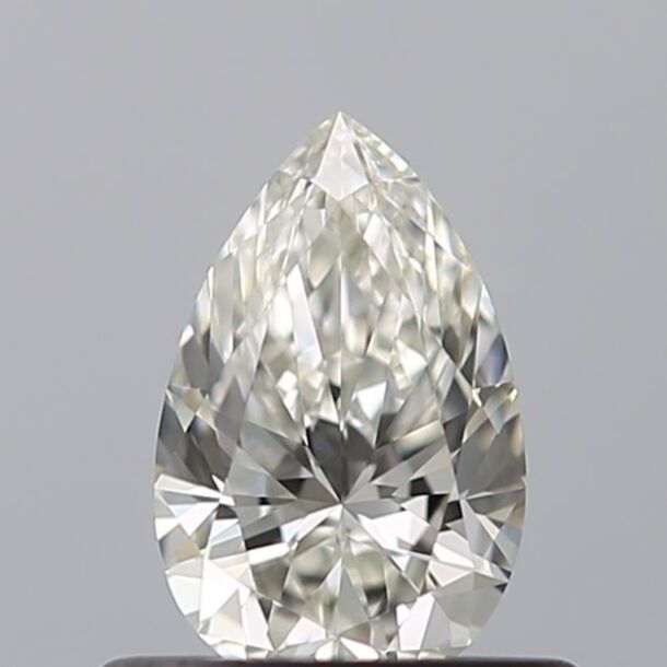 0.44 Carat Diamant Naturel de taille Poire, Couleur H, Pureté IF